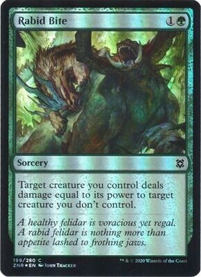 Rabid Bite 199/280 - Foil Zendikar Rising Foil Singles