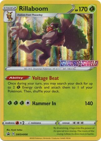 Rillaboom - SWSH006 - Pre-Release Promo
Pokemon Sword &amp; Shield Promos (Espanol)