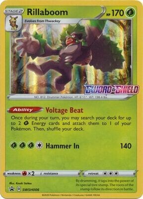 Rillaboom - SWSH006 - Pre-Release Promo
Pokemon Sword &amp; Shield Promos (Espanol)