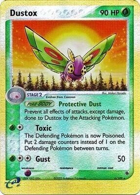 Dustox - 6/109 - Holo Rare Reverse Holo
Ex Ruby &amp; Sapphire Reverse Holo Singles