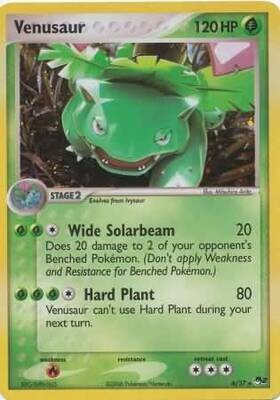 Venusaur - 6/17 - Holo Rare
Pokemon POP Series 2 Promos