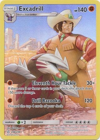 Excadrill - 246/236 - Secret Rare
Sun &amp; Moon: Cosmic Eclipse Singles