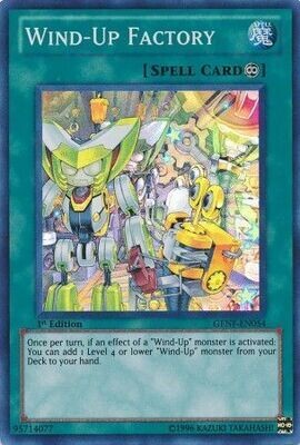 Wind-Up Factory - GENF-EN054 - Super Rare 1st Edition
Generation Force 1st Edition Singles