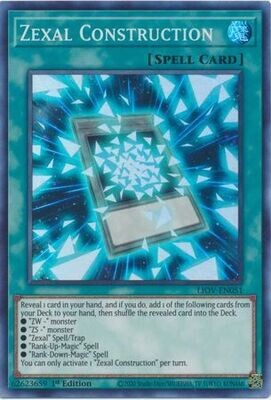 Zexal Construction - LIOV-EN051 - Super Rare 1st Edition
Lightning Overdrive: LIOV 1st Edition Singles