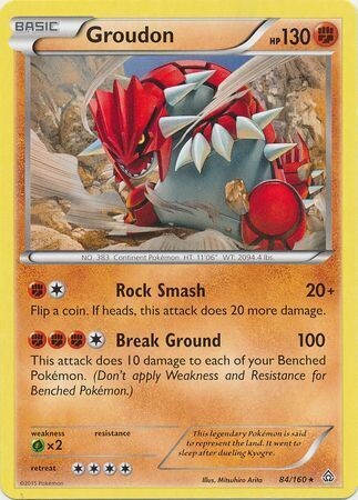 Groudon - 84/160 - Rare
XY: Primal Clash Singles