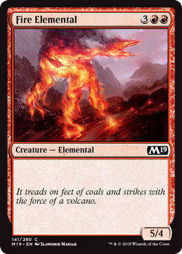 Fire Elemental 141/280 -  Magic 2019 (M19) Singles