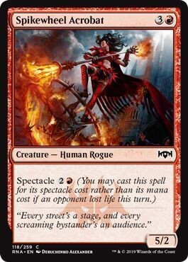 Spikewheel Acrobat 118/259
Ravnica Allegiance Singles *Espanol*