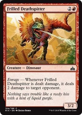 Frilled Deathspitter 104/196 - Rivals of Ixalan Singles (Español)