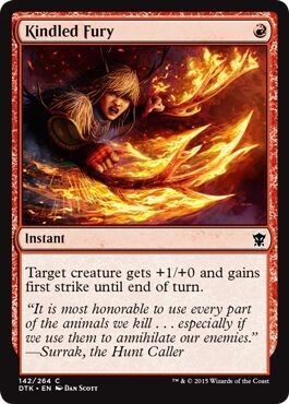 Kindled Fury 142/264 Dragons of Tarkir Singles (Español)
