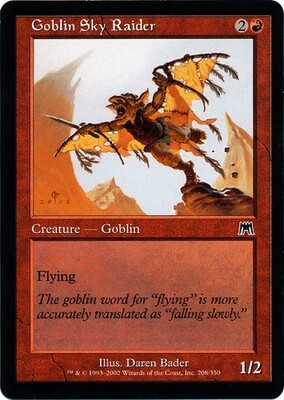 Goblin Sky Raider 208/350- Onslaught Singles