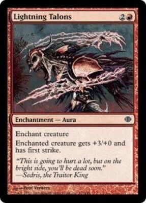 Lightning Talons 107/249 - Shards of Alara Singles (Español)