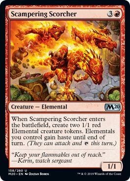 Scampering Scorcher 158/280 - Magic 2020 (M20) Singles