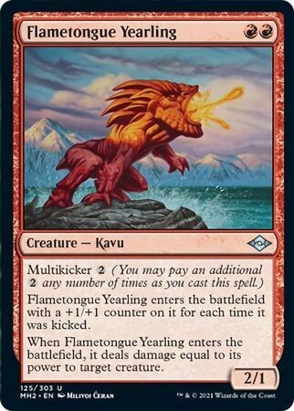Flametongue Yearling 125/303 - Modern Horizons 2 Singles