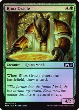 Rhox Oracle 198/280 - Foil
Magic 2019 (M19) Foil Singles