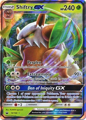 Shiftry GX - 14/168 - Ultra Rare
Sun &amp; Moon: Celestial Storm Singles