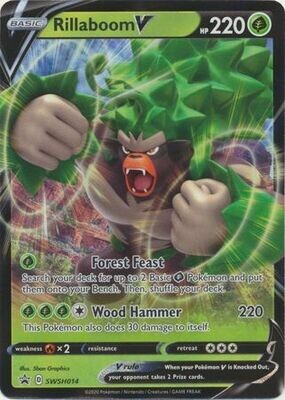 Rillaboom V - SWSH014 - Promo
Pokemon Sword &amp; Shield Promos