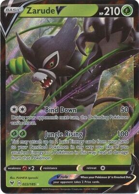 SJ Zarude V - 022/185 - Ultra Rare Sword &amp; Shield: Vivid Voltage Singles