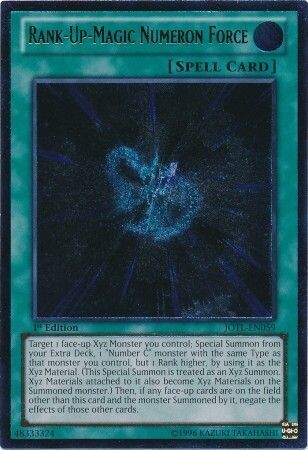 Ultimate Rare - Rank-Up-Magic Numeron Force - JOTL-EN059 1st Edition
Judgment of the Light 1st Edition Singles