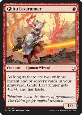 Ghitu Lavarunner 127/269 - Dominaria Singles
