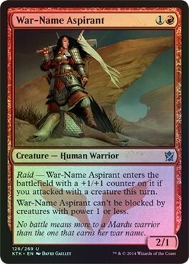 War-Name Aspirant - Foil 126/269
Khans of Tarkir Foil Singles  (Español)
