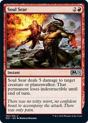 Soul Sear 160/274 - Magic 2021 (M21) Singles