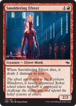 Smoldering Efreet 115/185
Fate Reforged Singles