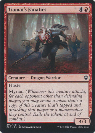 Tiamat&#39;s Fanatics 202/361 - Commander Legends: Battle for Baldur&#39;s Gate Singles (Español)