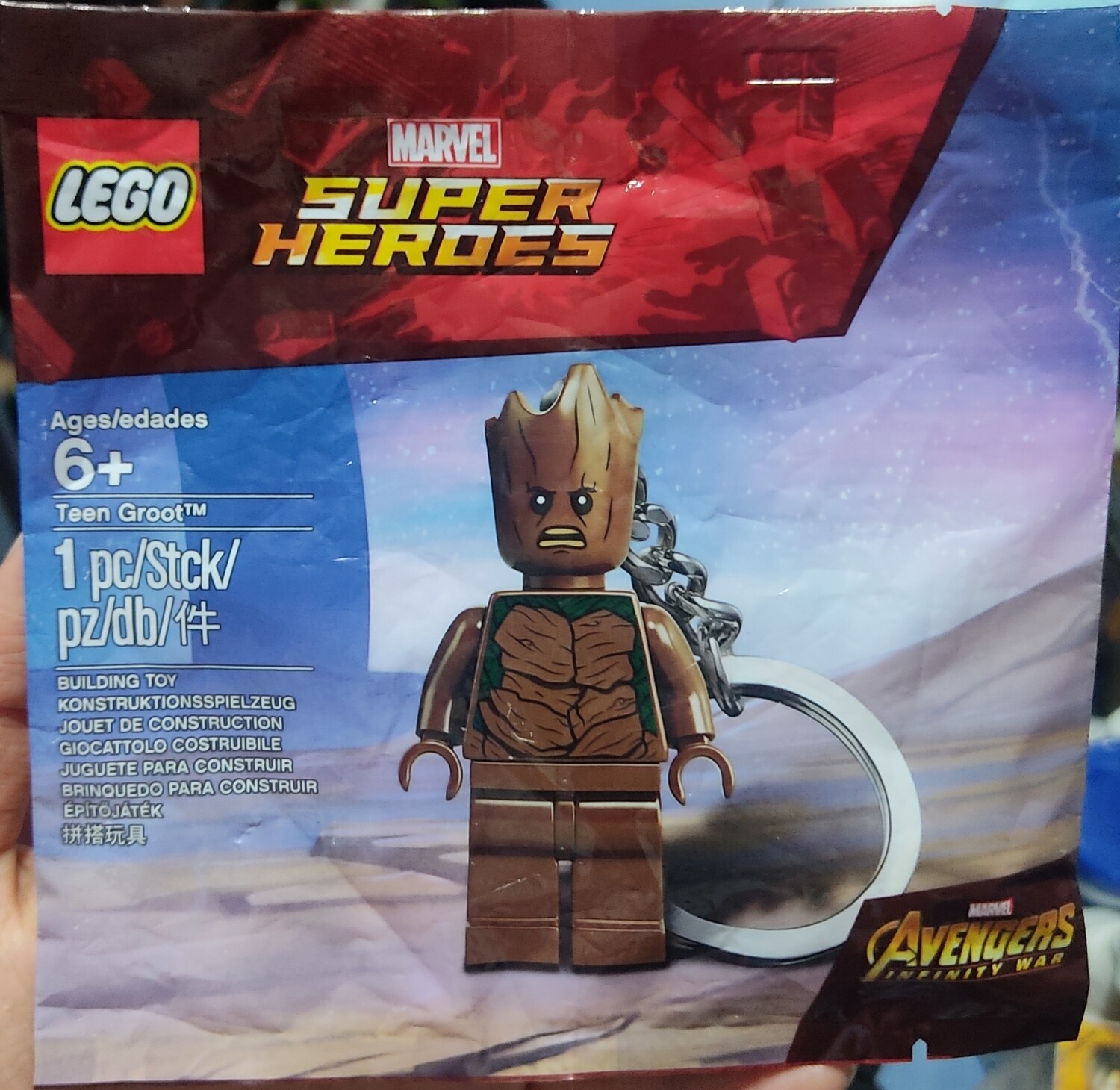 BA10 Lego Teen Groot Marvel Super Heroes Avengers Infinity War Guardians of the Galaxy Nuevo Sellado Llavero