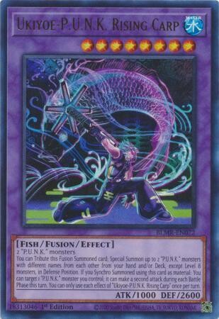 Ukiyoe-P.U.N.K. Rising Carp - BLMR-EN072 - Ultra Rare 1st Edition Monstrous Revenge 1st Edition Singles