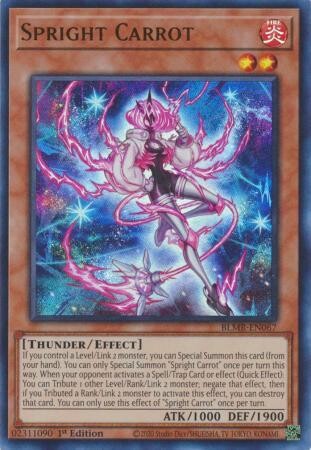 Spright Carrot - BLMR-EN067 - Ultra Rare 1st Edition Monstrous Revenge 1st Edition Singles