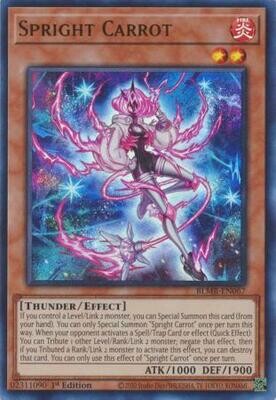 SH  Spright Carrot - BLMR-EN067 - Ultra Rare 1st Edition
Monstrous Revenge 1st Edition Singles