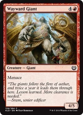 Wayward Giant 139/264
Kaladesh Singles (Español)