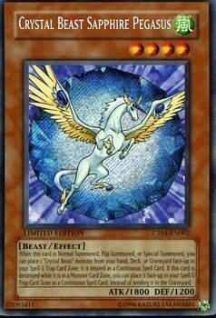 Crystal Beast Sapphire Pegasus - CT04-EN002 - Secret Rare Yu-Gi-Oh! Promo Cards