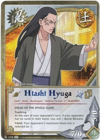 Hiashi Hyuga - 1048 - Rare
Naruto: Tales of the Gallant Sage Foil