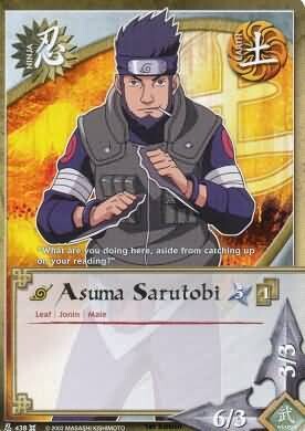 Asuma Sarutobi - N-438 - Common Naruto: Approaching Wind