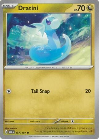 Dratini - 157/197 - Common Obsidian Flames Singles
