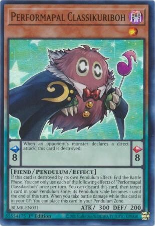 Performapal Classikuriboh - BLMR-EN031 - Ultra Rare 1st Edition Monstrous Revenge 1st Edition Singles