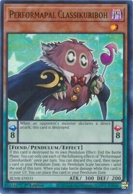 Performapal Classikuriboh - BLMR-EN031 - Ultra Rare 1st Edition Monstrous Revenge 1st Edition Singles