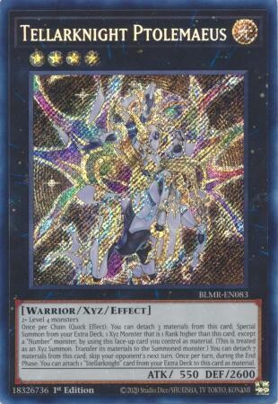 Tellarknight Ptolemaeus - BLMR-EN083 - Secret Rare 1st Edition Monstrous Revenge 1st Edition Singles