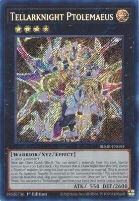 Tellarknight Ptolemaeus - BLMR-EN083 - Secret Rare 1st Edition Monstrous Revenge 1st Edition Singles