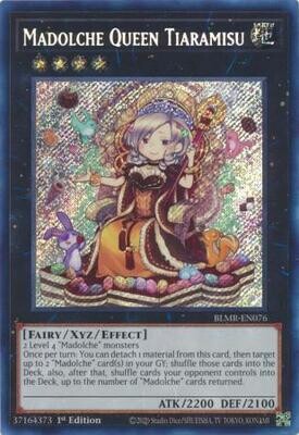 Madolche Queen Tiaramisu - BLMR-EN076 - Secret Rare 1st Edition Monstrous Revenge 1st Edition Singles