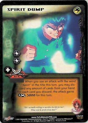 Spirit Dump Yu Yu Hakusho TCG Ghost Files