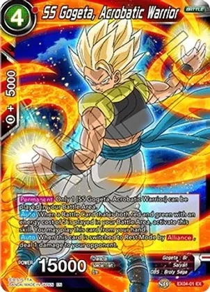 SS Gogeta, Acrobatic Warrior - Expansion Deck Box Set 04: Unity of Saiyans (DBS-BE04)
Expansion Deck Box Set 04: Unity of Saiyans