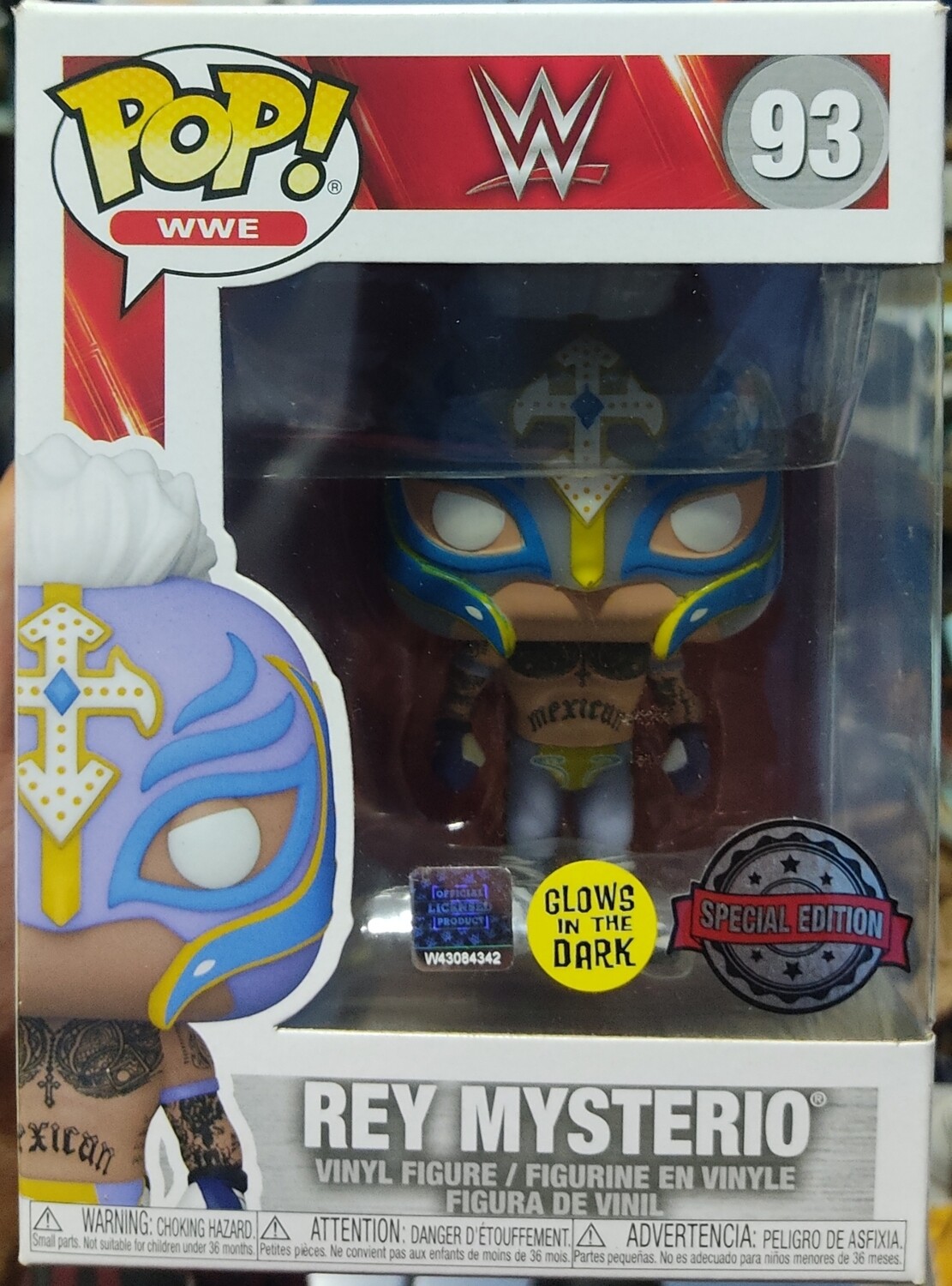 SJ Rey Mysterio Funko Pop 93 Special Edition WWE Luchador