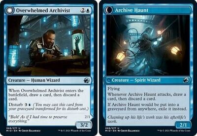 Overwhelmed Archivist | Archive Haunt 068/277 Innistrad: Midnight Hunt Singles