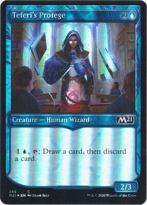 Teferi&#39;s Protege 295 - Showcase Foil Magic 2021 (M21) Collector Booster Foil Singles