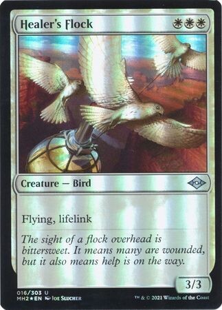 Healer&#39;s Flock 016/303 - Foil Modern Horizons 2 Foil Singles