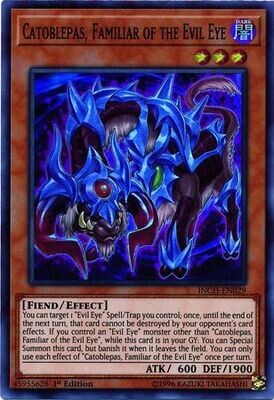 SH Catoblepas, Familiar of the Evil Eye - INCH-EN029 - Super Rare 1st Edition
The Infinity Chasers Singles