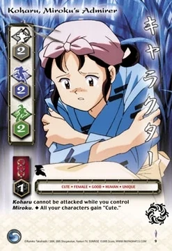 SH Koharu Miroku Admirer Inuyasha Card Game 9