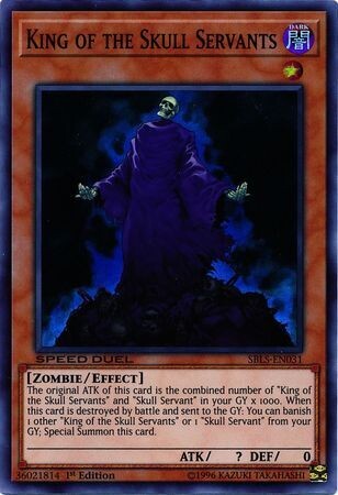 SH King of the Skull Servants - SBLS-EN031 - Super Rare 1st Edition
Speed Duel: Arena of Lost Souls Singles